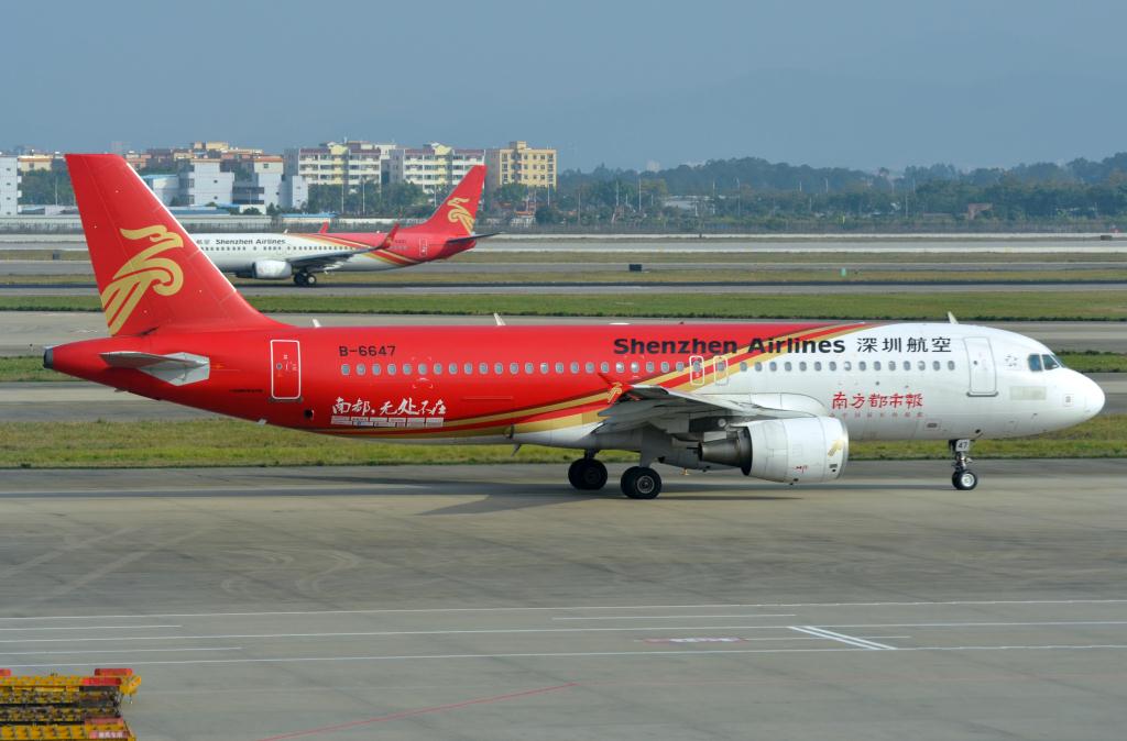 Photo of aircraft B-6647 operated by Shenzhen Airlines