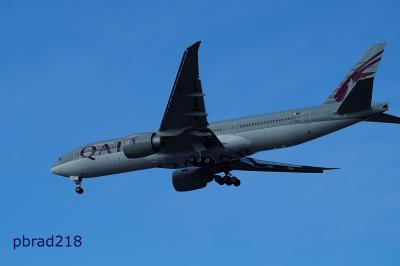 Image of aircraft registration A7-BBH - A 777-2DZ(LR) operated by Qatar Airways