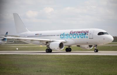 Photo of aircraft D-AIUV operated by Eurowings Discover