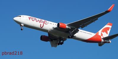 Image of aircraft registration C-GHPE - A 767-33A(ER)(WL) operated by Air Canada Rouge