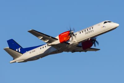 Image of aircraft registration SE-KXK - A Saab 2000 operated by SAS Scandinavian Airlines