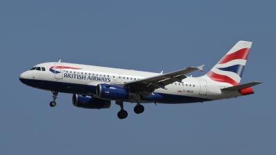 Image of aircraft registration G-DBCF - A A319-131 operated by British Airways