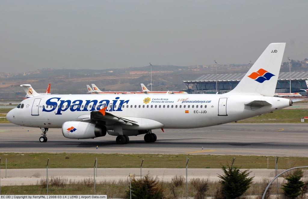 Photo of aircraft EC-JJD operated by Spanair
