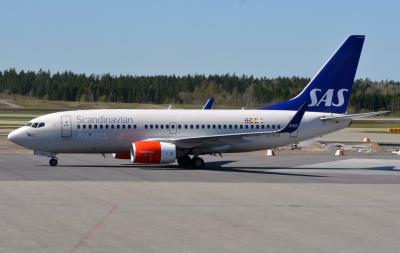 Image of aircraft registration SE-RJS - A 737-76N(WL) operated by SAS Scandinavian Airlines