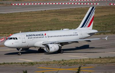 Image of aircraft registration F-GRHV - A A319-111 operated by Air France