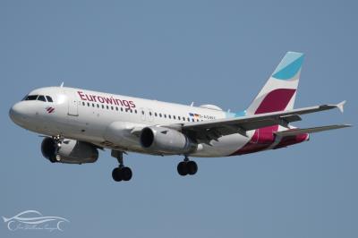 Image of aircraft registration D-AGWY - A A319-132 operated by Eurowings