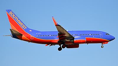 Image of aircraft registration N733SA - A 737-7H4(WL) operated by Southwest Airlines