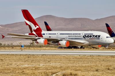 Image of aircraft registration VH-OQI - A A380-842 operated by Qantas