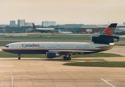 Photo of aircraft C-GCPC operated by Canadian Airlines International