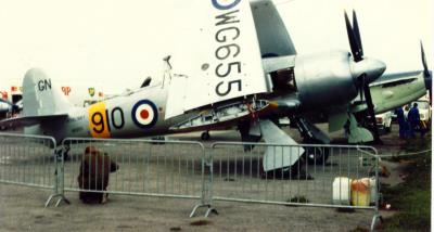 Image of aircraft registration WG655 - A Sea Fury-T.20 operated by Royal Navy