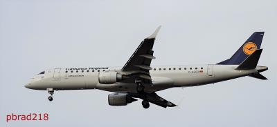 Image of aircraft registration D-AECB - A ERJ-190-LR (ERJ-190-100 LR) operated by Lufthansa Cityline
