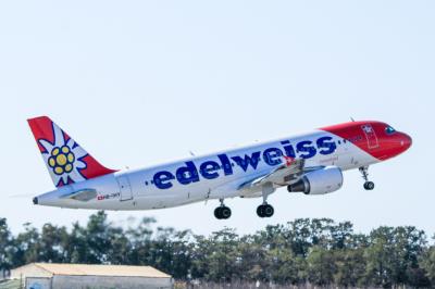 Image of aircraft registration HB-IHY - A A320-214 operated by Edelweiss Air