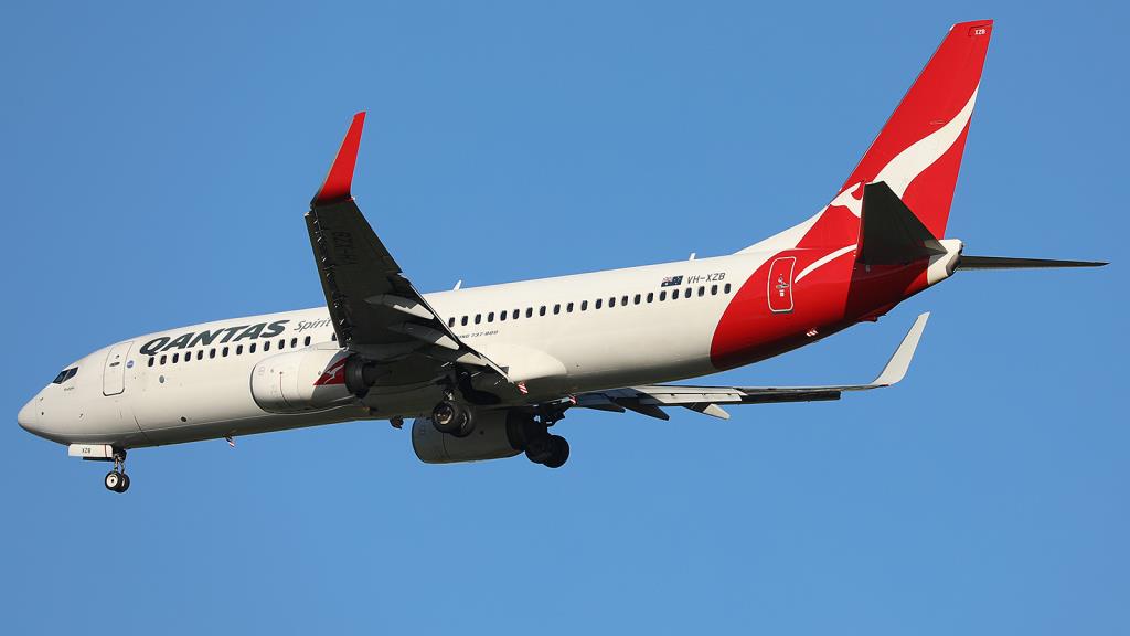 Photo of aircraft VH-XZB operated by Qantas