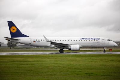 Image of aircraft registration D-AECA - A ERJ-190LR (ERJ-190-100 LR) operated by Lufthansa Cityline