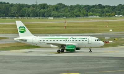 Image of aircraft registration D-ASTL - A A319-112 operated by Germania