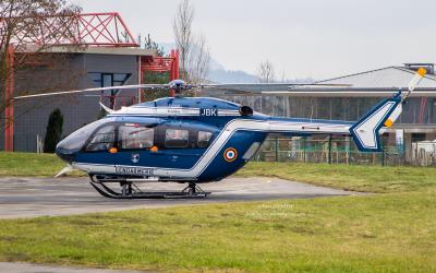 Image of aircraft registration F-MJBK - A EC.145 operated by Gendarmerie Nationale