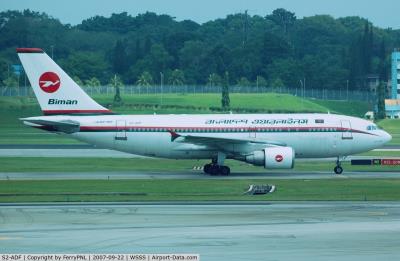 Image of aircraft registration S2-ADF - A A310-325 operated by Biman Bangladesh Airlines