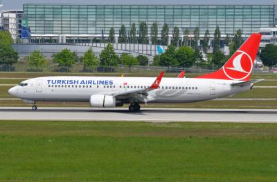 Image of aircraft registration TC-JGI - A 737-8F2(WL) operated by Turkish Airlines