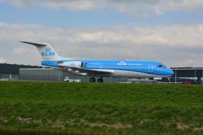 Image of aircraft registration PH-KZB - A Fokker 70 operated by KLM Cityhopper
