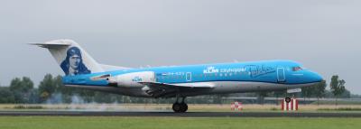 Image of aircraft registration PH-KZU - A Fokker 70 operated by KLM Cityhopper