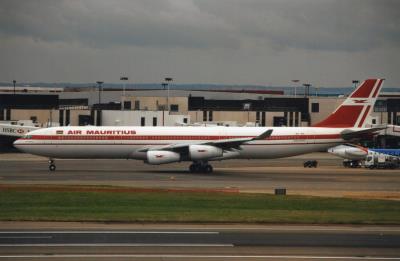 Image of aircraft registration 3B-NBI - A A340-313 operated by Air Mauritius