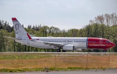 Image of aircraft registration EI-FHE - A 737-8Q8(WL) operated by Norwegian Air International