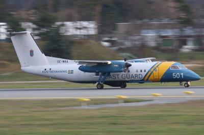 Image of aircraft registration 501/SE-MAA - A DHC-8-311 operated by Swedish Coast Guard
