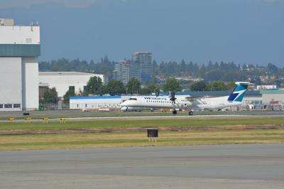 Image of aircraft registration C-FENJ - A DHC-8-402Q operated by WestJet Encore