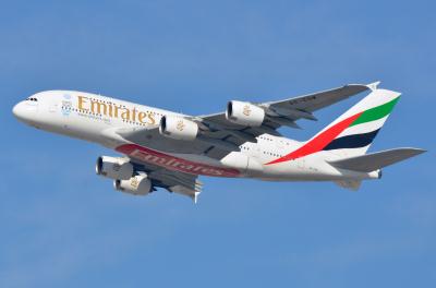 Image of aircraft registration A6-EDW - A A380-861 operated by Emirates