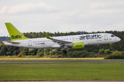 Image of aircraft registration YL-AAQ - A A220-300 operated by Air Baltic