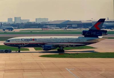 Photo of aircraft C-FCRE operated by Canadian Airlines International