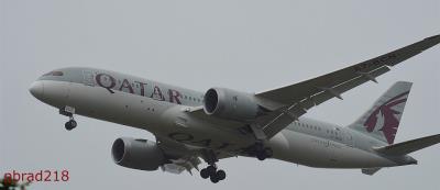 Image of aircraft registration A7-BCN - A 787-8 Dreamliner operated by Qatar Airways