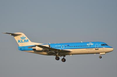 Image of aircraft registration PH-KZC - A Fokker 70 operated by KLM Cityhopper