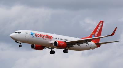 Image of aircraft registration TC-TJI - A 737-8S3(WL) operated by Corendon Airlines