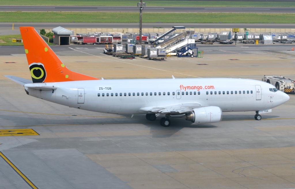 Photo of aircraft ZS-TGB operated by Mango
