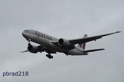 Image of aircraft registration A7-BBF - A 777-2DZ(LR) operated by Qatar Airways