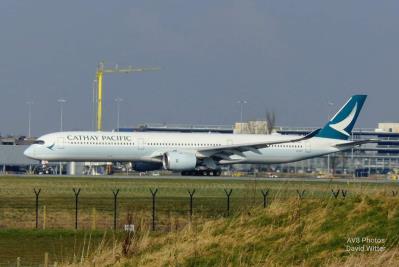 Image of aircraft registration B-LXF - A A350-1041 operated by Cathay Pacific Airways