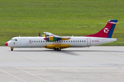 Image of aircraft registration OY-RUG - A ATR 72-202 operated by Danish Air Transport (DAT)