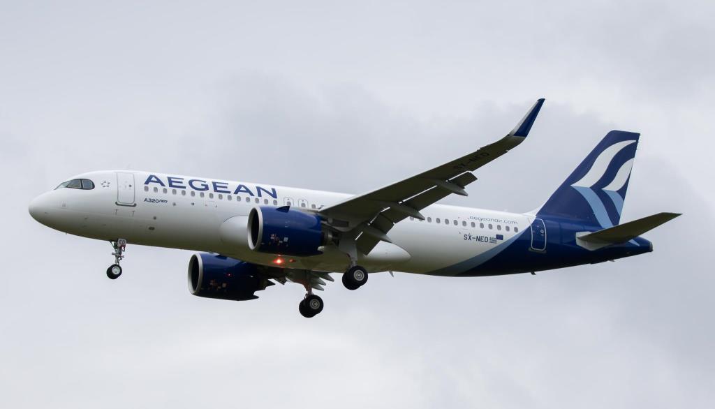 Photo of aircraft SX-NED operated by Aegean Airlines
