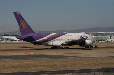 Image of aircraft registration HS-TUA - A A380-841 operated by Thai Airways International