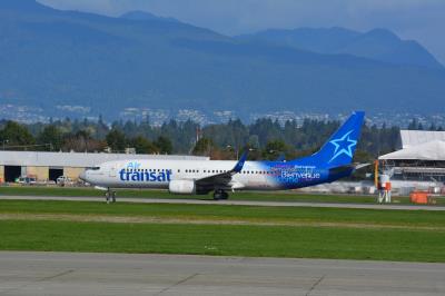 Image of aircraft registration C-GTQJ - A 737-8Q8 operated by Air Transat