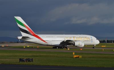 Image of aircraft registration A6-EER - A A380-861 operated by Emirates