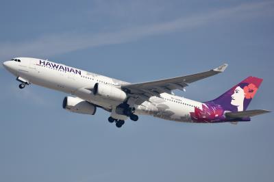 Image of aircraft registration N389HA - A A330-243 operated by Hawaiian Airlines