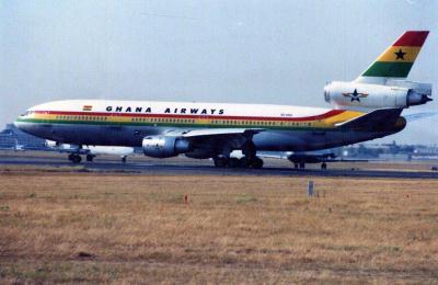 Image of aircraft registration 9G-ANA - A DC-10-30 operated by Ghana Airways