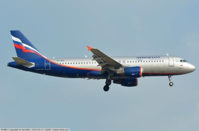 Image of aircraft registration VP-BRX - A A320-214 operated by Aeroflot - Russian Airlines