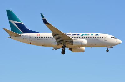 Image of aircraft registration C-FLWJ - A 737-7CT(WL) operated by Westjet