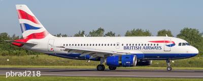 Image of aircraft registration G-EUPX - A A319-131 operated by British Airways