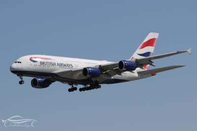 Image of aircraft registration G-XLEG - A A380-841 operated by British Airways