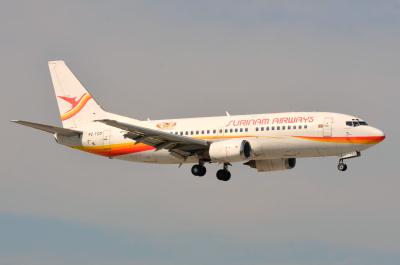 Image of aircraft registration PZ-TCO - A 737-36N operated by Surinam Airways