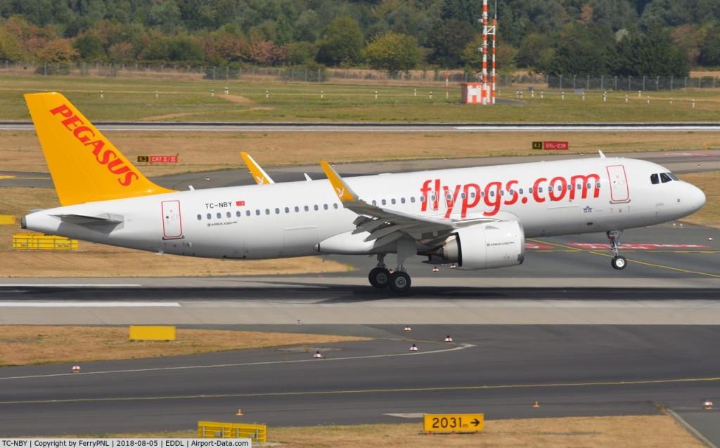 Photo of aircraft TC-NBY operated by Pegasus